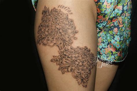 菊花刺青顏色|菊のデザインと意味 – Tifana Tattoo – 東京・渋谷のタトゥースタ。